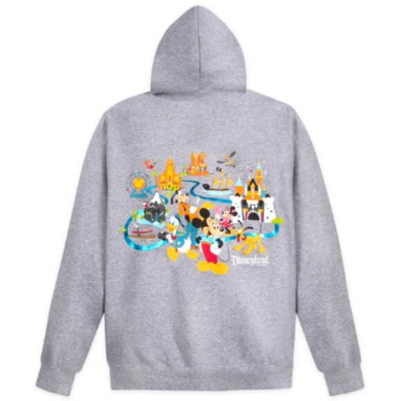 Disney Mickey Mouse and Friends Zip-Up Hoodie Men's Medium Disneyland - Picture 2 of 10